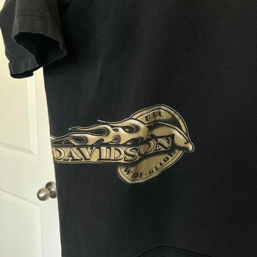 Vintage Harley Davidson Wraparound Tee 1996 - Picture 4 of 5